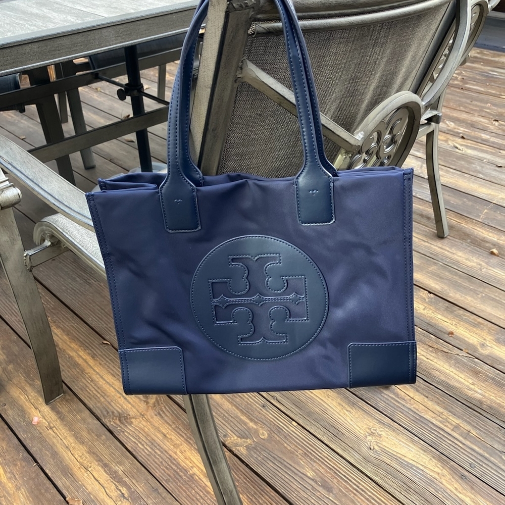 Tory Burch Dark Blue Tote - Picture 2 of 6